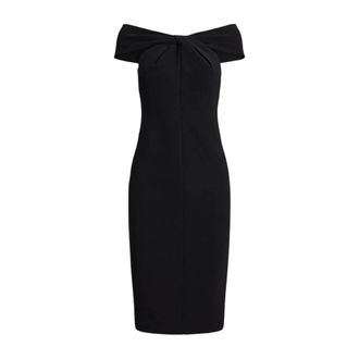 Ralph Lauren Midi Dresses, female, Black, Size: 2XS Midi Dress