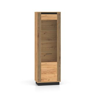 Petits Meubles Vitrina 1 puerta y negro fachada de mdf madera