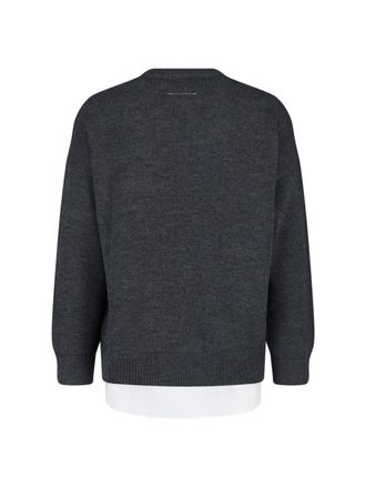 Maison Margiela Mens Sweaters Grey Virgin Wool