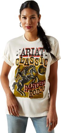 Ariat Womens Ariat Classic Rodeo T-Shirt in Natural, Size X-Large