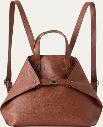 Akris Small Grain Leather Backpack