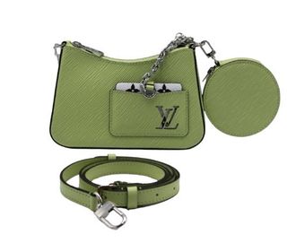 Louis Vuitton Light Green Epi Marellini Bag