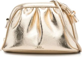 A.P.C. Borsa a spalla Ninon piccola - Oro