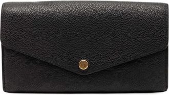 Louis Vuitton 2021-2025 Monogram Empreinte Sarah Wallet long wallets - Nero
