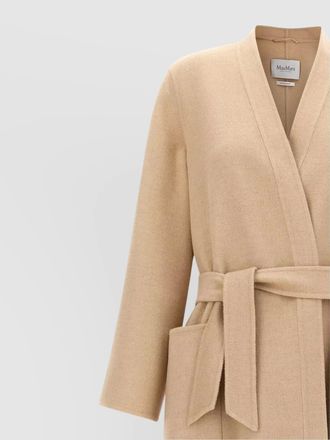 Max Mara camel wool single-breasted coat