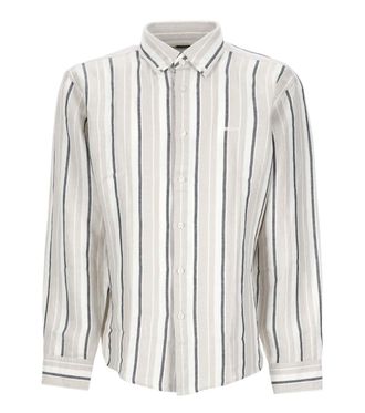 HUGO BOSS Grey Regular Stripes Shirt