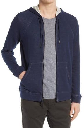 John Varvatos Cotton Blend Hoodie in Pacific Blue at Nordstrom Rack, Size X-Large
