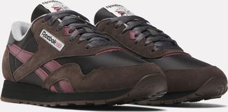 Reebok Classic Sneaker REEBOK CLASSIC CLASSIC NYLON, Herren, Gr. 44,5, washed schwarz, schwarz, schwarz cherry, Leder, Synthetik, Textil, Schuhe Sneaker