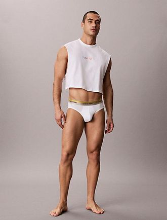 Calvin Klein Hip Briefs - Icon Cotton Stretch Pride