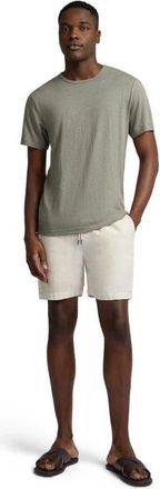 Onia Stretch Linen Crewneck Short Sleeve Tee in Agave at Nordstrom, Size Xx-Large