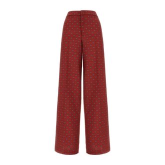 Etro Wide Trousers, female, Red, XS, Wide Trousers