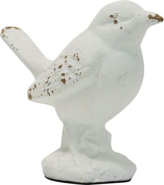 Foreside Home And Garden Rustic Antique White Metal Bird Figurine at Nordstrom