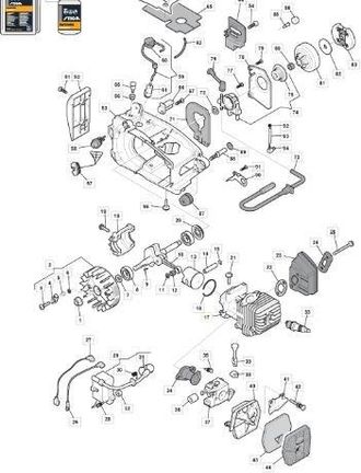 Alpina Cilindro Motor Pr270 Pr270c Alpina Ggp Stiga Motosierra 6995245 Original