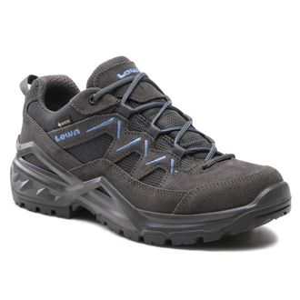 Lowa Sirkos Evo GTX Lo Leather Textile Mens Lace Up Shoes - Graphite Blue - Size:UK 10.5
