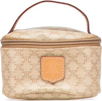 Celine Trousse Macadam in tela cerata 2016 - Marrone