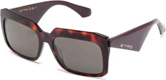 Etro Zonnebril - Dames - Zonnebrillen - Bruin - 57 MM - Accessoires