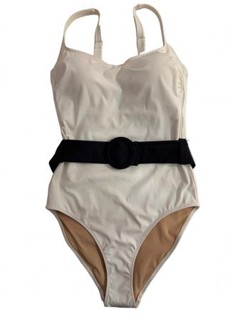 Evarae Womens Cassandra One Piece Swimsuit In Black/creme