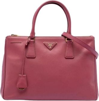 Prada Pre-owned Handbags, female, Pink, Size: ONE SIZE Pre-owned Vintage Leather Handbag