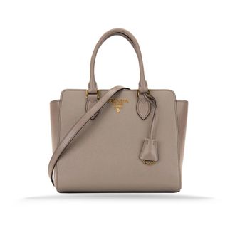 Prada Tote Bag - female - Prada - Shopping Bags - Beige - ONE SIZE - Bags