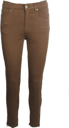 C.Ro Magische Fit Stijlvolle Cognac Tas - Dames - Slim Fit Broeken - Bruin - XL - Broeken