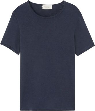 American Vintage T-shirt Sonoma con orlo a taglio vivo - Blu