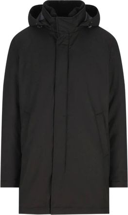 Herno Jassen, Heren, Zwart, XL, Polyester, Stijlvolle buitenkleding jas