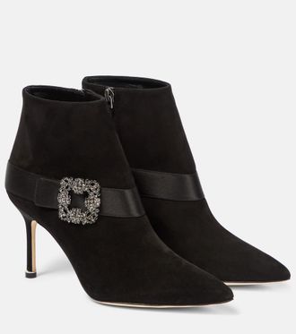 Manolo Blahnik Stivaletti Plinianu in suede