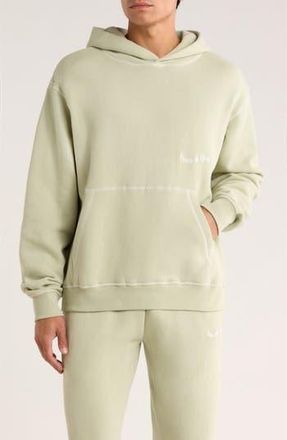 Museum of Peace and Quiet Wordmark Reverse Stitch Hoodie in Sage at Nordstrom Rack, Size X-Small