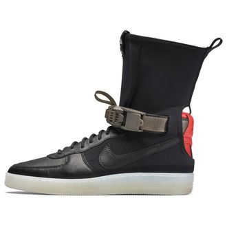 Nike x Acronym Air Force Downtown 1 Hi SP Black Crimson 649941-006