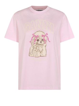 Ganni Basic Cotton Jersey T-shirt