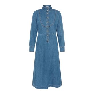 Inwear Dophinaiw Jurk - Dames - Shirt Kleedjes - Blauw - XS - Kleedjes