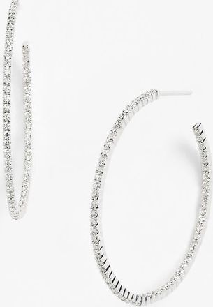 Bony Levy Diamond Inside Out Hoop Earrings (Nordstrom Exclusive) in White Gold at Nordstrom