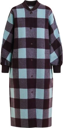 Essentiel Cappotto a quadri - Viola