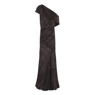 Cortana Maxi Dresses, female, Black, M, Dye, long transformable stretch silk dress