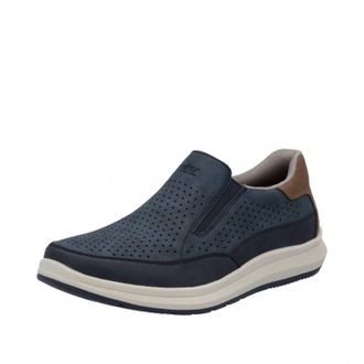 Rieker Mens Reinhard Slip-On Shoes In Lake/denim/nuss