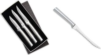 Rada 3 Piece Paring Knives Galore Set & 5-Inch Tomato Slicer Stainless Steel Serrated Blade