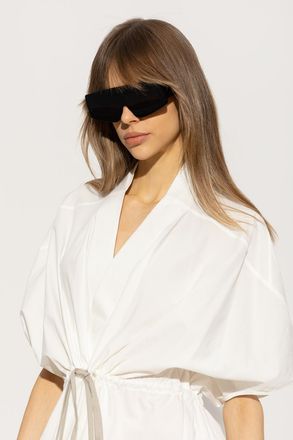 Rick Owens Rectangular Sunglasses, Unisex, Black