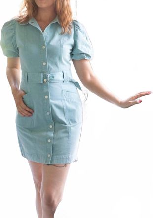 Fate Disco Cowgirl Denim Dress In Blue