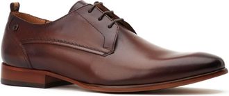 Base London Gambino Excel Leather Mens Burnt Brown Lace-Up Shoes - Size UK 13