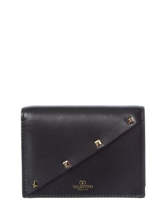 Valentino Rockstud Leather Card Case