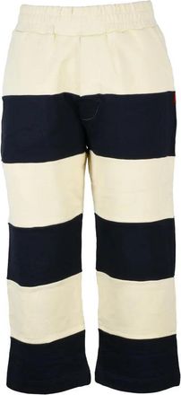 Sunnei Cotton Trousers - Beige/Blue