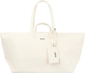 A.P.C. Le Drummer Toile Tote - Dames - Shoppers - Beige - ONE Size - Katoen - Tassen