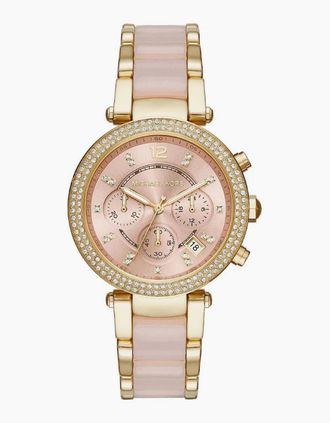 Michael Kors Womens Michael Kors MK6326 Parker Pink Dial Ladies Watch