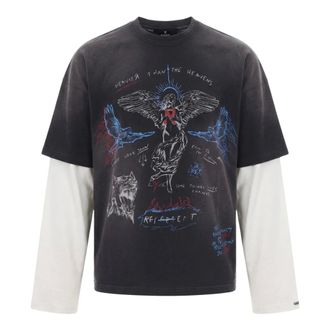 Represent T-shirt a Maniche Lunghe Heavier Than The Heavens - - Tops - Uomo - Nero - S