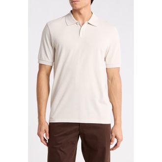 Nordstrom Cotton Blend Piqu&eacute; Knit Polo in Beige Pumice at Nordstrom Rack, Size Xx-Large