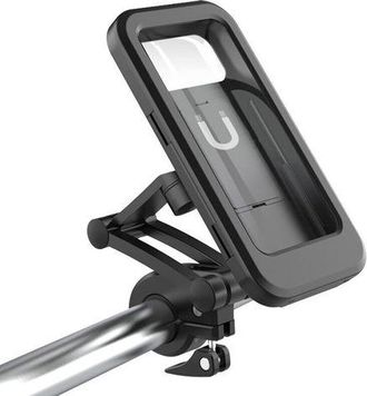 OEM Soporte Para Tel&eacute;fono Para Bicicleta, Soporte Impermeable Para Smartphone Con Pantalla T&aacute;ctil, Giro De 360&deg;, Altura Ajustable Hasta 17 Cm, Para Motoci