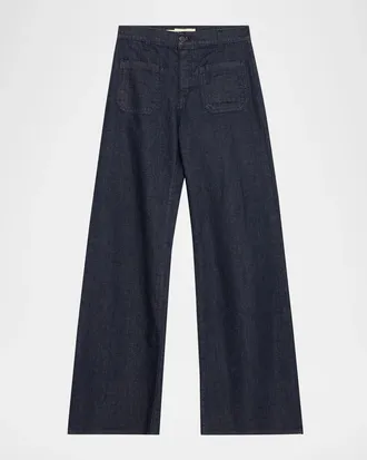 Nili Lotan Florence Denim Flare Jeans