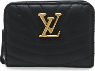 Louis Vuitton Black Noir Leather Wallet (Bi-Fold) (Pre-Owned)