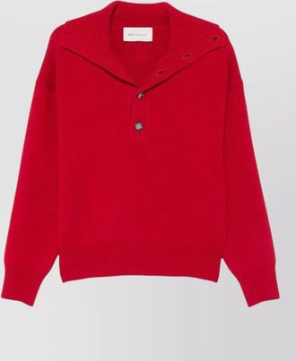 Ami wool ribbed turtleneck sweater