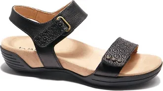 H&auml;lsa Footwear Womens Dominica Quarter Strap Sandals In Black